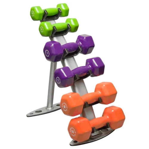 BODY SOLID VINYL DUMBBELL RACK