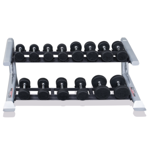 BODY SOLID 2 TIER SADDLE DUMBBELL RACK