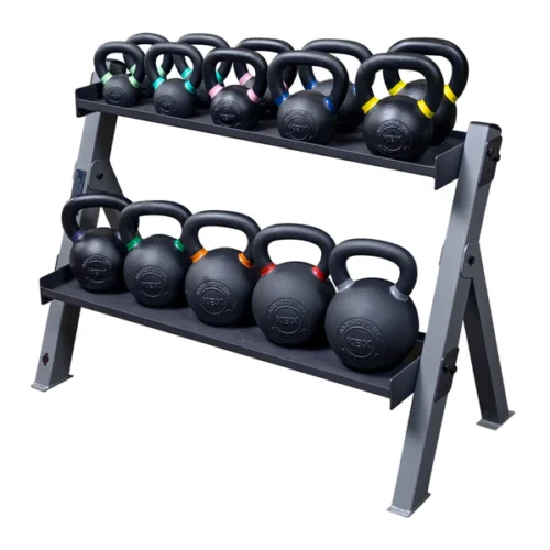 BODY SOLID DUAL DUMBBELL & KETTLEBELL RACK