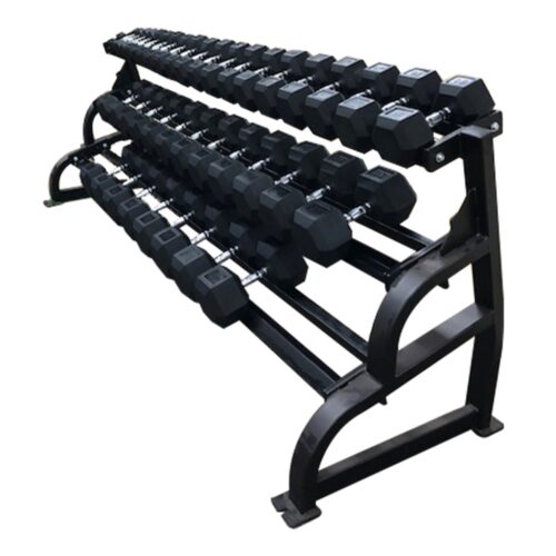 PROMAXIMA PLR-505 3 TIER DUMBBELL RACK W/ SADDLES